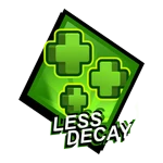 50% Less Decay