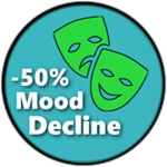 -50% Mood Decline