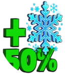 50% More Snowflakes