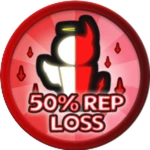50% Reputation Loss