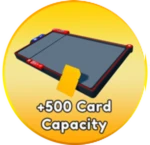 +500  Card Capacity