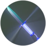 blue knife