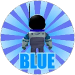 Blue Space Suit