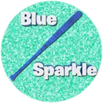 Blue Sparkle Time Bat
