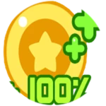 Coins +100%