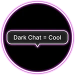 Dark Theme Bubble Chat
