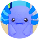 Electric Blue Axolotl