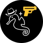 Gold Seahorse Cowboy Pack