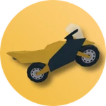 Golden Motorcycle