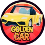 Golden Sports Car