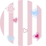 Heart Stripes Wallpaper