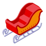 Party Christmas Sleigh Mount
