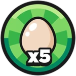 Quintuple Open Eggs