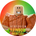 🌈RAINBOW NAMETAG 🌈