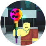 Rainbow Pumpkin Staff