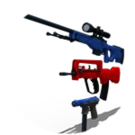 Solid Colored Guns