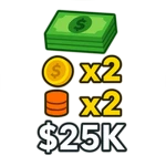 Starter Pack [2x Cash,Capacity, 25k Cash] [20 min]