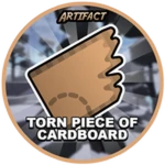 Torn Piece Of Cardboard