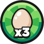 Triple Open Eggs