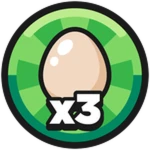 Triple Open Eggs