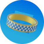 VR Flat Diamond Ring