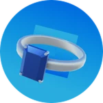 VR Simple Sapphire Ring