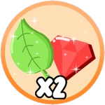 x2 Leaves and Gems