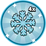 x4 Snowflakes Per Minute