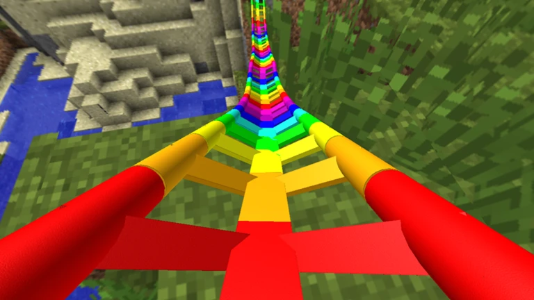 Slide Down A Rainbow Slide Obby!