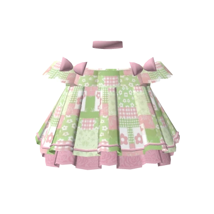 🌼3.0 Beautiful Green Floral Cottage Dress