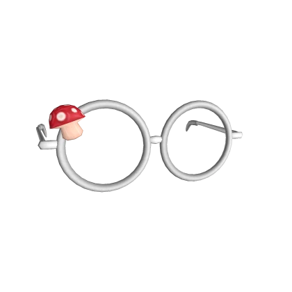 Big Circle Frame Mushroom Glasses