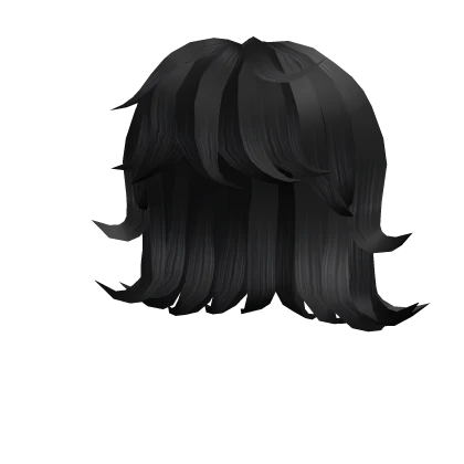 Black Short Wolf Cut