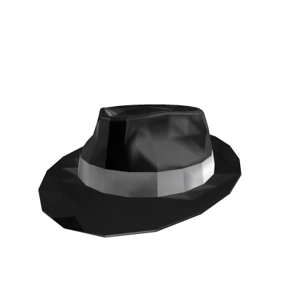Black Sparkle Time Fedora