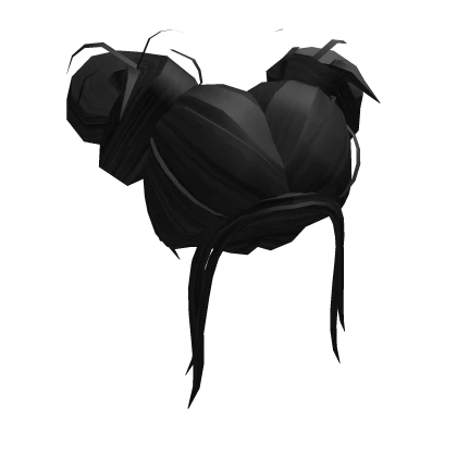 Black Trendy Messy Buns