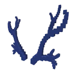 Blue 8-Bit Antlers