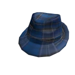 Blue Plaid Fedora