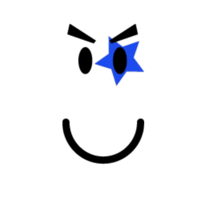 Blue Rock Star Smile