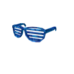 Blue Sparkle Time Shutter Shades