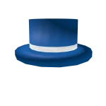 Blue Top Hat with White Band