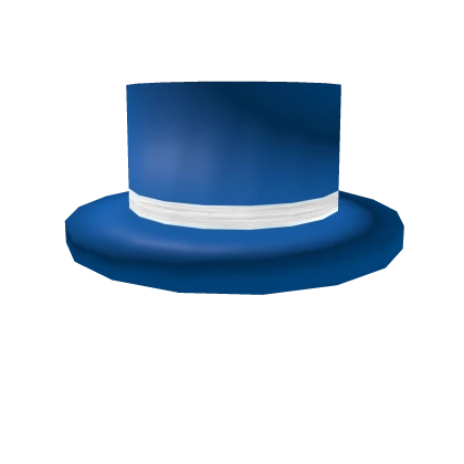 Blue Top Hat with White Band