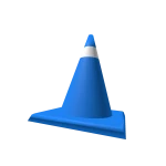 Blue Traffic Cone