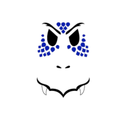 Blue Ultimate Dragon Face