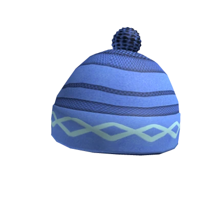 Blue Wool Winter Hat
