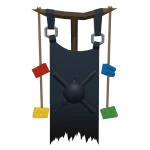 Classic Black Brickbattle Flag Banner