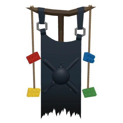 Classic Black Brickbattle Flag Banner