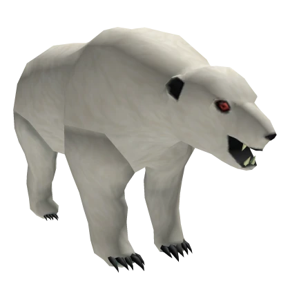Deadly Laser Vision Polar Bear Mount