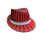E_J's Red Striped Fedora