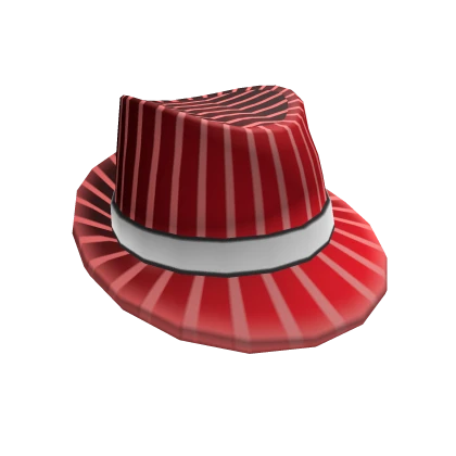 E_J's Red Striped Fedora