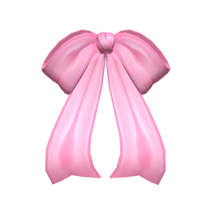 Elegant Low Hair Bow Pink