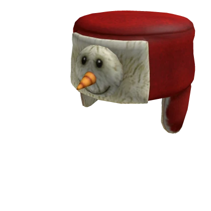 Fuzzy Snowman Hat
